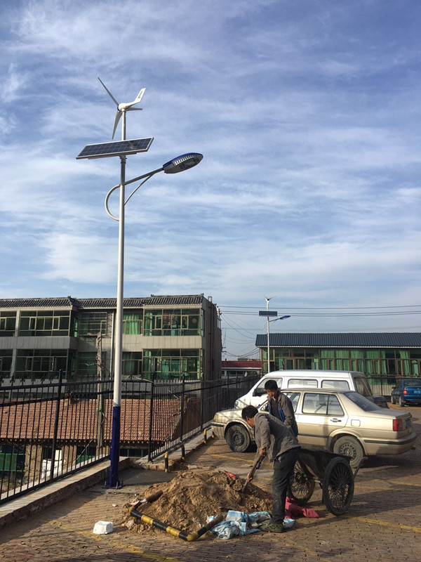 6米風光互補太陽能路燈